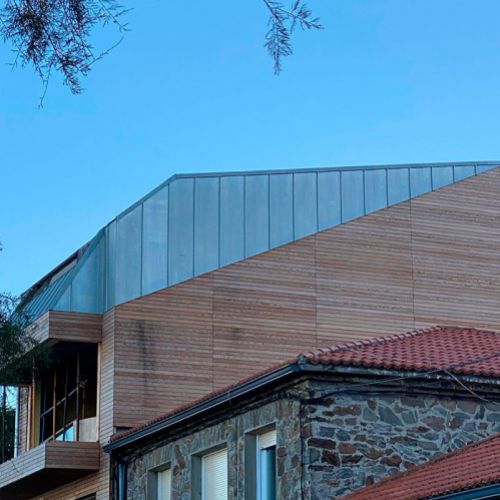 Cubierta de zinc natural