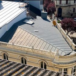 Cubierta de zinc natural