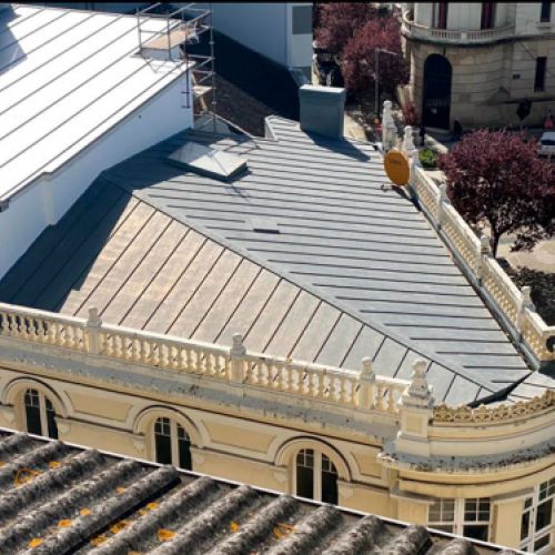 Cubierta de zinc natural