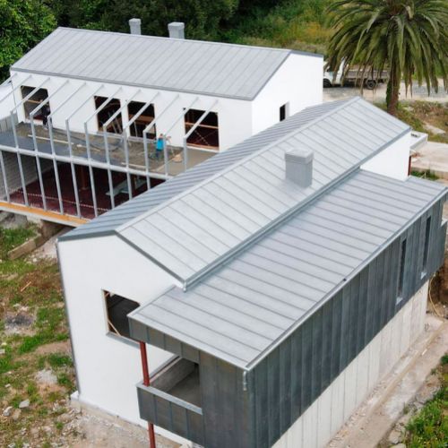 Cubiertas de chalet de zinc natural