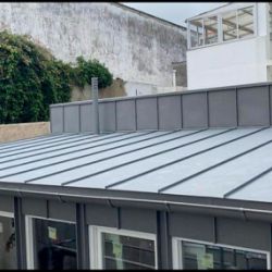 Cubierta de zinc prepatinado gris