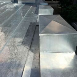 Detalles de cubierta de zinc